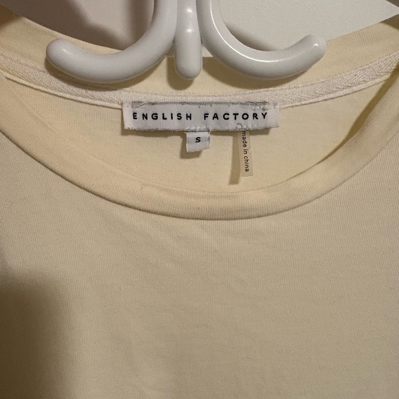 English Factory White Cream Long Sleeve Top Blouse Size Small - Picture 6 of 7